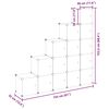 vidaXL Contenitore Cubo Portaoggetti con 15 Cubi e Ante Trasparente PP
