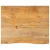 vidaXL Piano Tavolo Bordi Vivi 110x80x2,5cm in Legno Massello di Mango