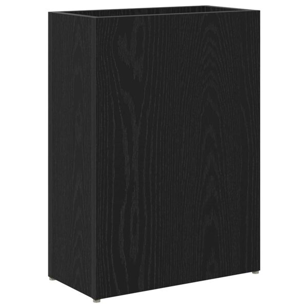 vidaXL Supporto per Ombrellone Rovere Nero 40 x 20 x 55,5 cm
