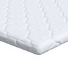vidaXL Topper al cocco Bianco 140 x 200 cm Tessuto Jacquard