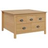 vidaXL Tavolino da salotto HILL Marrone miele 79,5 x 79,5 x 49 cm