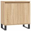 vidaXL Mobile da Bagno Rovere Sonoma 58x33x60 cm in Legno Multistrato