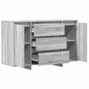 vidaXL Credenza Grigio Sonoma 120 x 41 x 75 cm Legno multistrato