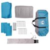 vidaXL Tenda da Campeggio con Portico Cupola 5Persone Blu Impermeabile