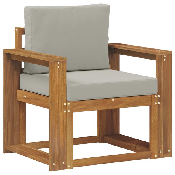 vidaXL Divano da esterno Legno di Acacia Massello e Poliestere