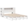 vidaXL Letto Libreria senza Materasso Bianco 120x200 cm Legno Massello