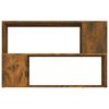vidaXL Libreria Rovere Fumo 100x24x63 cm in Legno Multistrato