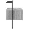vidaXL Comodino a Muro Grigio Sonoma 35x30x51 cm Legno Multistrato