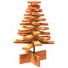 vidaXL Albero di Natale Marrone Cera 60 cm in Legno Massello di Pino