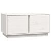 vidaXL Tavolino da Salotto Bianco 80x50x40 cm Legno Massello di Pino