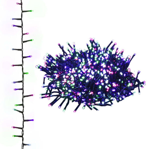 vidaXL Stringa LED Compatta con 1000 LED Pastello Multicolore 25 m PVC