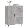 vidaXL Credenza Grigio Sonoma 69,5x34x90 cm in Legno Multistrato