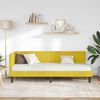 vidaXL Cornice del letto ad angolo Giallo 80 x 200 cm Velluto