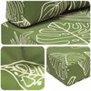 vidaXL Cuscino per divano da esterno 2 pcs Design a foglia Poliestere
