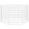 vidaXL Recinto per Animali Ruspante 8 Pannelli 54x80 cm Ferro Zincato