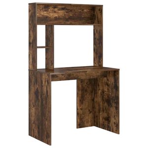 vidaXL Scrivania Rovere fum&eacute; 91 x 50 x 149 cm Legno ingegnerizzato