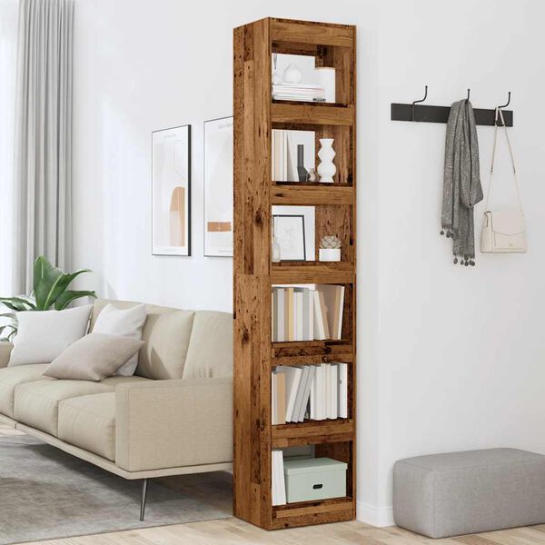 vidaXL Libreria/Divisorio Legno Antico 40x30x198 cm