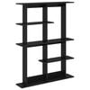 vidaXL Scaffale da parete Rovere Nero 102 x 20 x 130 cm