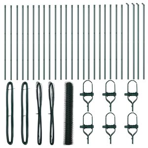 vidaXL Palo della recinzione Verde