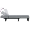 vidaXL Chaise Longue in Tessuto Grigio Chiaro