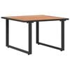 vidaXL Tavolino da salotto Nero e Marrone 55 x 55 x 35 cm