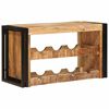 vidaXL Portabottiglie 80 x 45 x 33 cm Legno di Mango Grezzo Massiccio