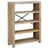 vidaXL Libreria a 4 Ripiani 80x30x110 cm in Legno Massello di Acacia