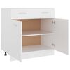vidaXL Mobile Inferiore Cassetto &ldquo;Lyon&rdquo; Bianco 80x46x81,5cm