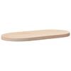 vidaXL Piano del tavolo 80x40x2,5 cm in legno massello di pino ovale