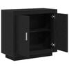 vidaXL Credenza Rovere Nero 80 x 40 x 75 cm Legno multistrato