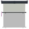 vidaXL Tendalino Laterale per Balcone 165x250 cm Grigio