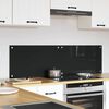 vidaXL Rivestimento da Cucina Nero 70 x 40 cm vetro temperato
