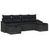 vidaXL Set Divano da Giardino 6 pz polyrattan