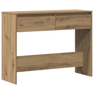 vidaXL Tavolo Consolle Rovere Artigianale 100x35x76,5 cm in Truciolato