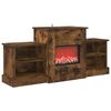 vidaXL Caminetto elettrico Rovere Fumo 110 x 30 x 50 cm