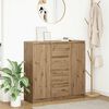 vidaXL Credenza con Cassetti Rovere Artigianale 100,5x35x98,5 cm