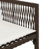 vidaXL Set da Pranzo da Giardino 11 pz con Cuscini Polyrattan Marrone