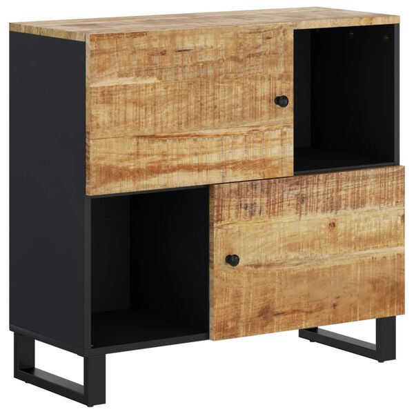 vidaXL Credenza con 2 Ante 80x33x75 cm in Legno Massello di Mango
