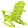 vidaXL Sedia a Dondolo Giardino Adirondack in Legno di Abete Verde