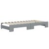 vidaXL Divano Letto Estraibile Cassetti Grigio Chiaro 80x200cm Tessuto