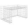 vidaXL Casetta Rasaerba con Fioriera Rialzata 110x80x60cm Filo Acciaio
