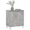 vidaXL Credenza Grigio Cemento 60x35x70 cm in Legno Multistrato