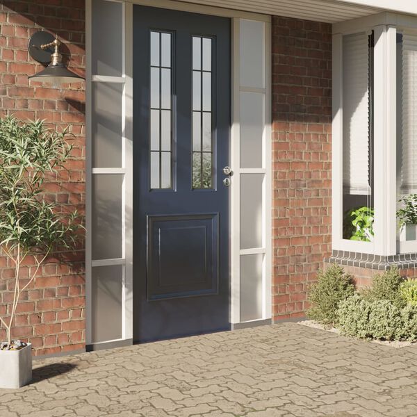 vidaXL Pellicola Statica Smerigliata Grigio 60x2000 cm PVC