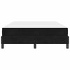 vidaXL Letto a molle con materasso Nero 160 x 210 cm Tessuto