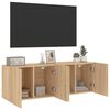 vidaXL Mobili TV a Parete 2pz Rovere Sonoma 60x30x41 cm