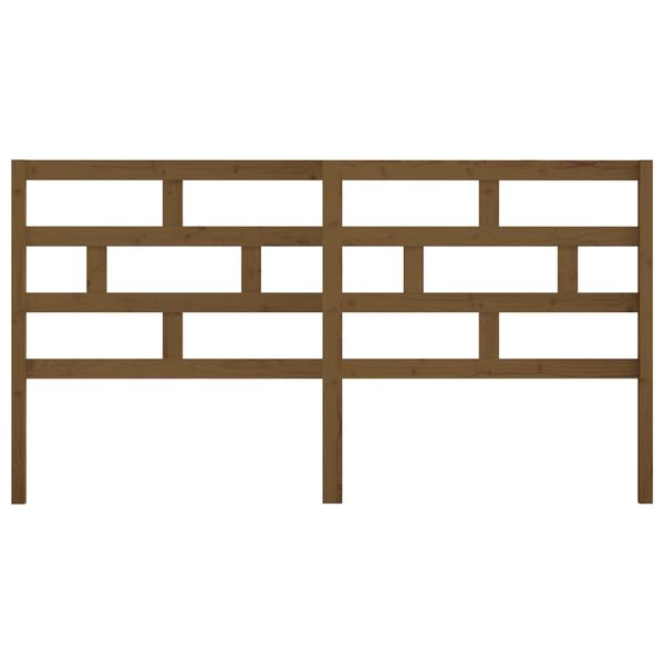 vidaXL Testiera per Letto ambra 206x4x100 cm in Legno Massello di Pino