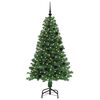 vidaXL Albero di Natale artificiale con 150 LED Verde 150 cm