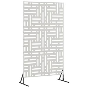 vidaXL Schermo per Privacy 100 x 50 x 180 cm Acciaio Inox Argento