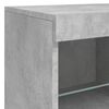vidaXL Credenza con Luci LED Grigio Cemento 163x37x67 cm