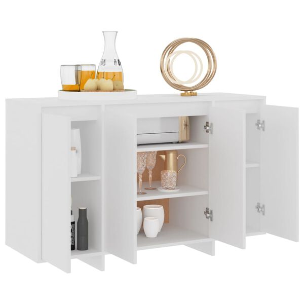 vidaXL Credenza Bianca 120x41x75 cm in Truciolato